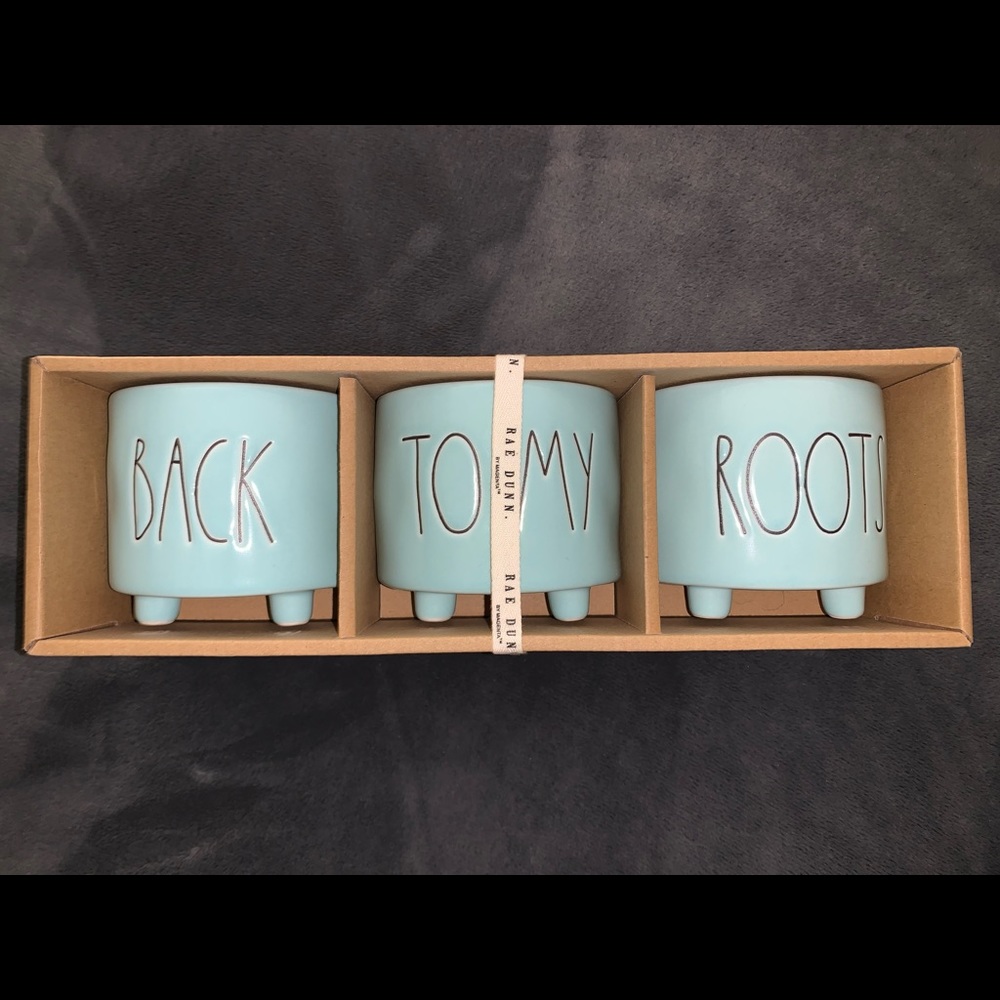 Rae Dunn Planter Trio ‘Back to my Roots’